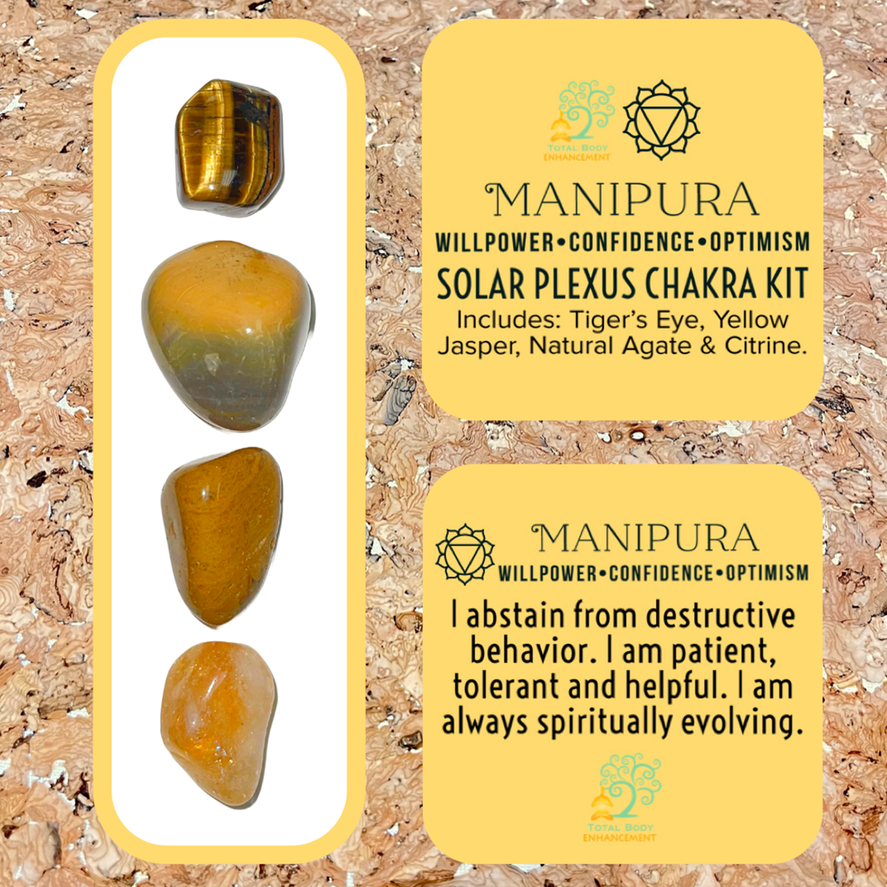 TBE Herbs Total Body Enhancement Herbs - Manipura (Solar Plexus) 3rd Chakra Kit