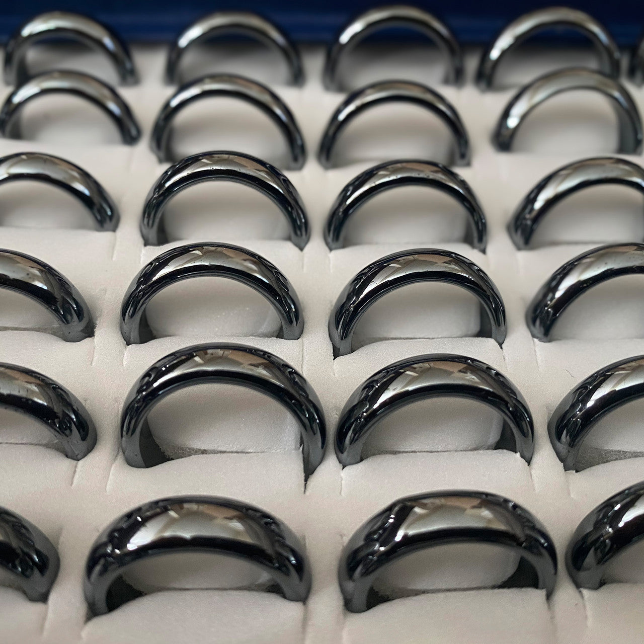 Total Body Enhancement Herbs - Hematite Flat Ring - 6mm Domed