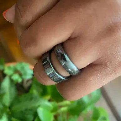Hematite Domed Rings TBE Herbs