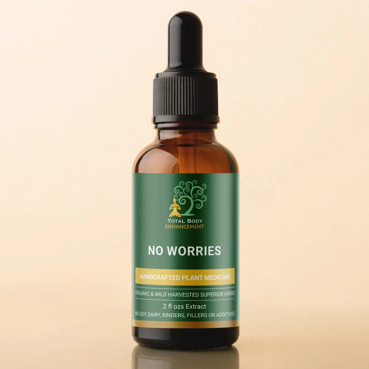 TBE Herbs Total Body Enhancement Herbs - No Worries Extract - 2 fluid oz