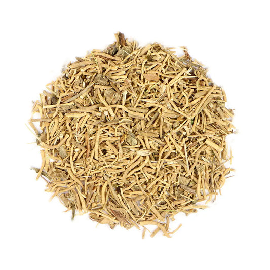 Valerian Root is a natural herb traditionally used to support relaxation and promote restful sleep.