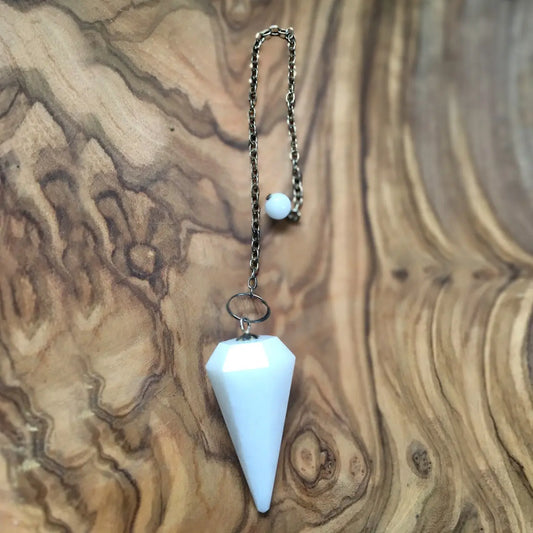 TBE Herbs Total Body Enhancement Herbs - White Adventurine Pendulum