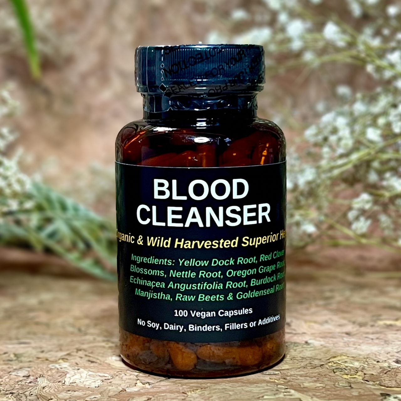 TBE Herbs Total Body Enhancement Herbs - Blood Fortifier and Cleanser 100 Vegan Capsules