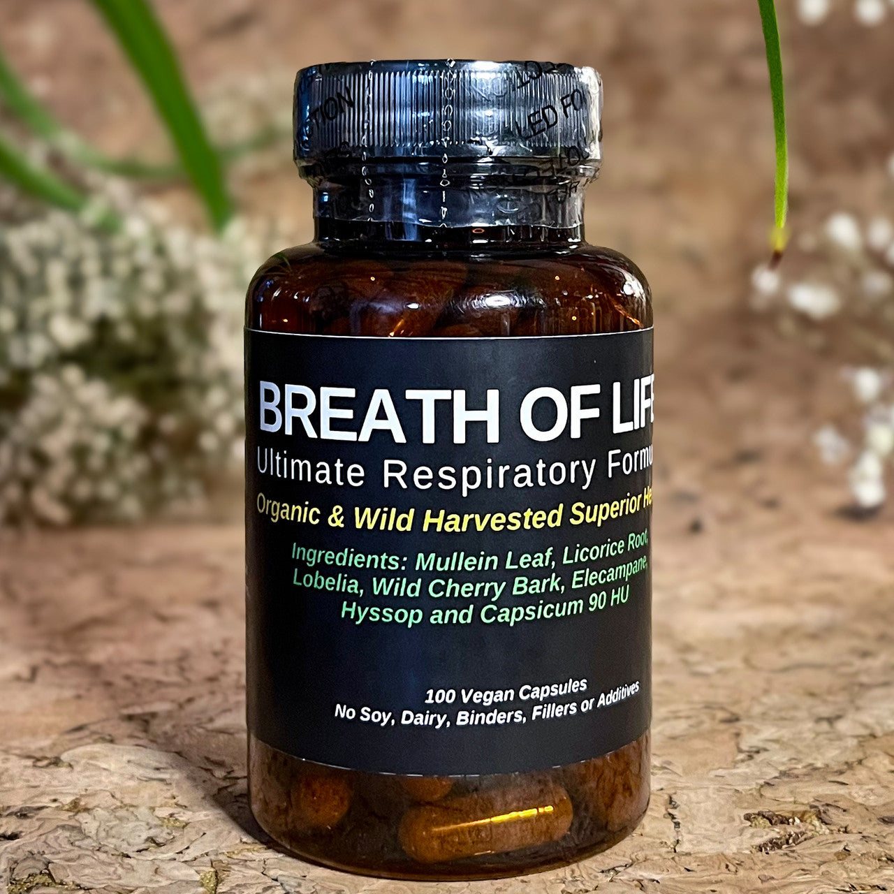 TBE Herbs Total Body Enhancement Herbs - Breath of Life 100 Vegan Capsules