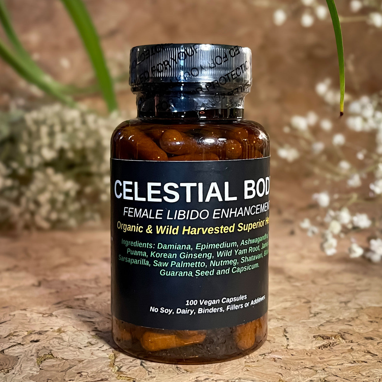 TBE Herbs Celestial Body Capsules 100% Vegan - Female Libido Enhancement