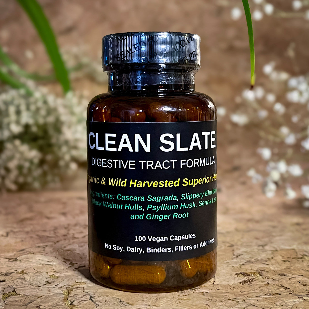 TBE Herbs Total Body Enhancement Herbs Clean Slate - Intestinal Cleaning Formula - 100 Vegan Capsules