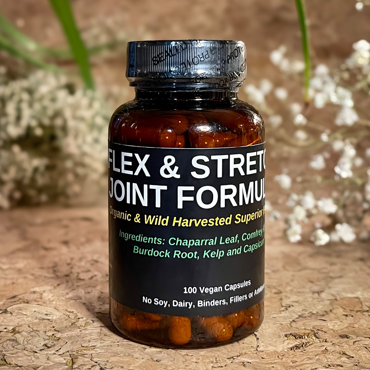 Total Body Enhancement Herbs - Flex and Stretch Joint Formula - 100 Vegan Capsules