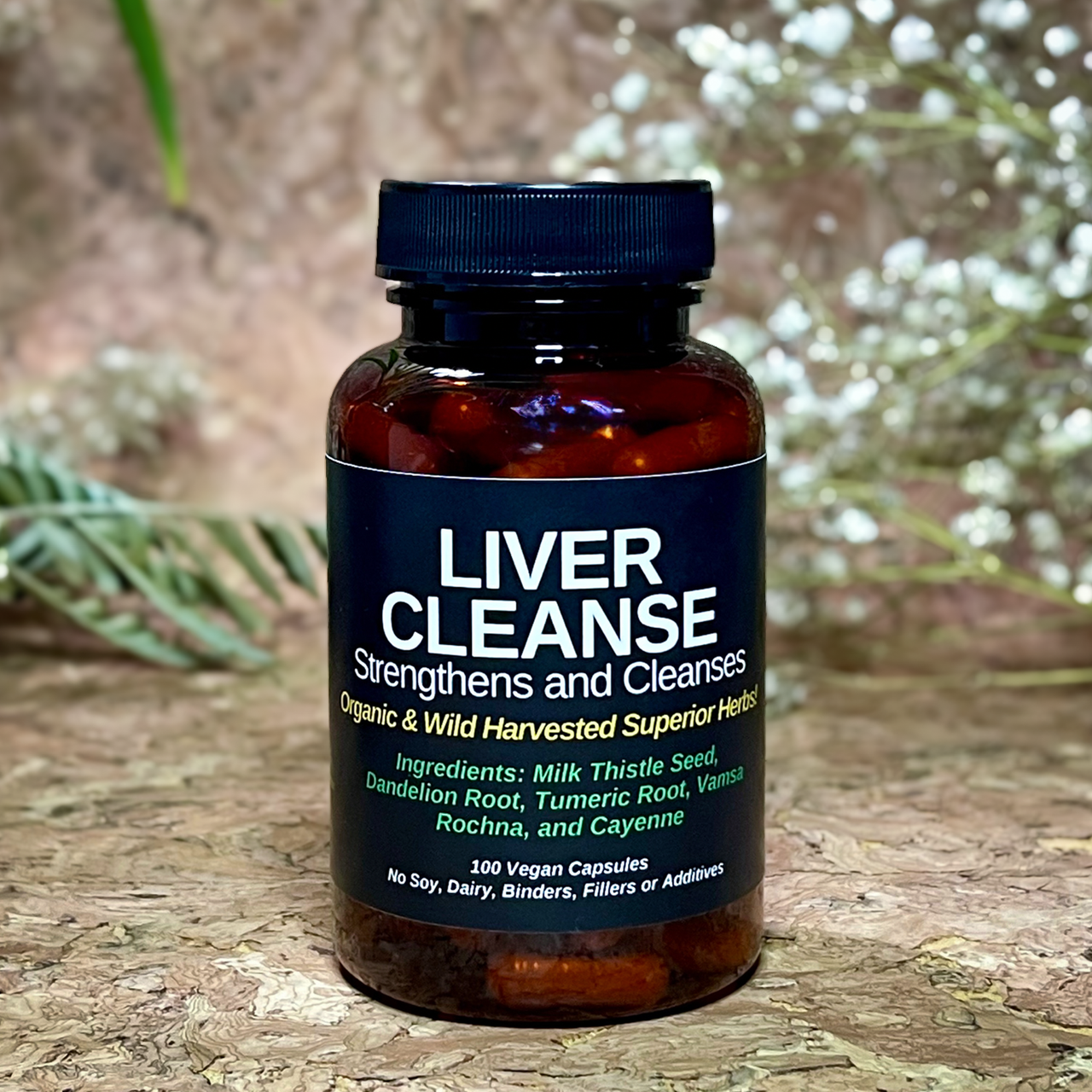 TBE Herbs Total Body Enhancement Herbs Liver Cleanse - 100 Vegan Capsules