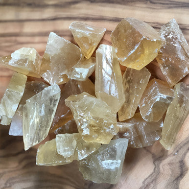Amber Calcite Piece -Medium