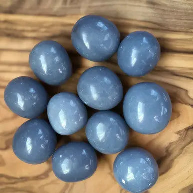 Angelite Ball Piece TBE Herbs