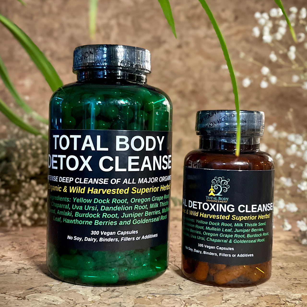 TBE Herbs Total Body Enhancement Herbs - Total Body Detox Cleanse - 1 and 3 Week Cleanse
