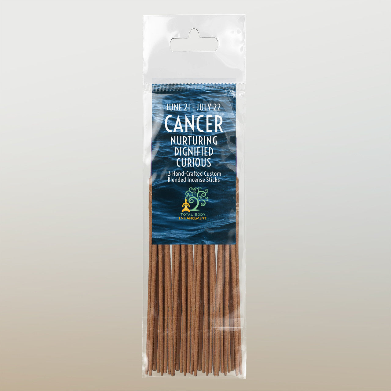TBE Herbs Total Body Enhancement Herbs - Cancer Astrology Incense 13 handmade blended sticks