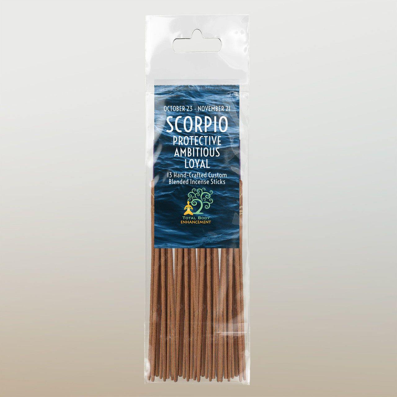 TBE Herbs Total Body Enhancement Herbs - Scorpio Astrology Incense 13 handmade blended sticks