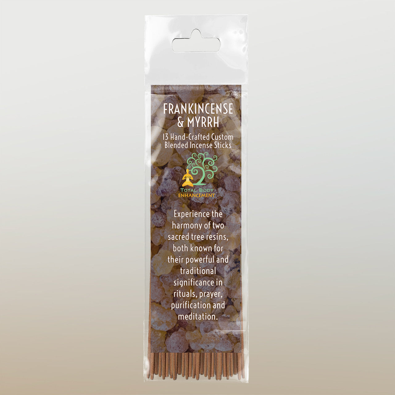 TBE Herbs Total Body Enhancement Herbs - Frankincense and Myrrh Incense Sticks 13 handmade blended sticks