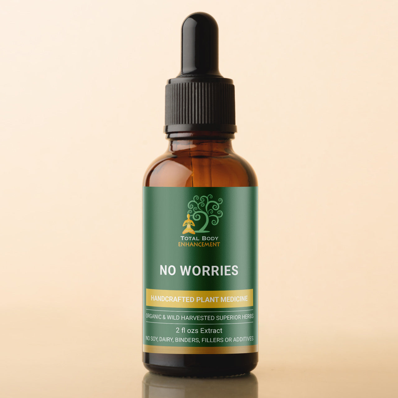 TBE Herbs Total Body Enhancement Herbs - No Worries Extract - 2 fluid oz
