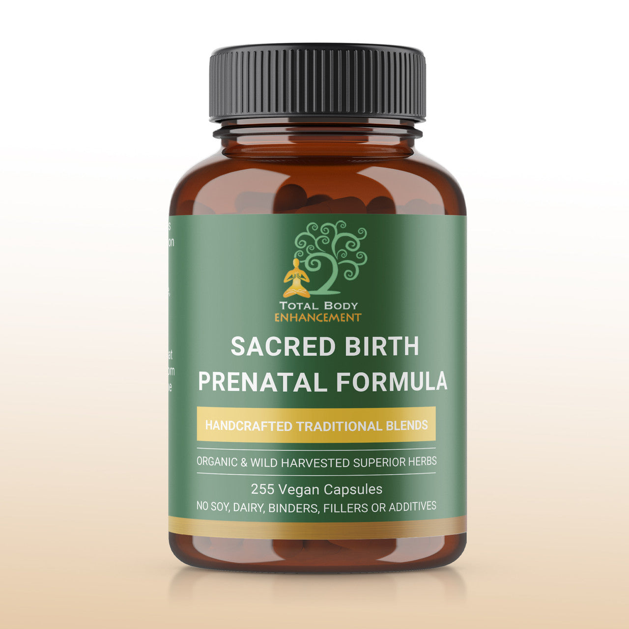 TBE Herbs Total Body Enhancement Herbs - Sacred Birth Prenatal Formula - 255 Vegan Capsules