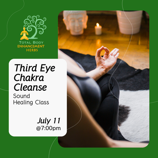 Sunday, July 11 @ 06:30pm | Sound Healing Class - Third Eye Chakra Cleanse