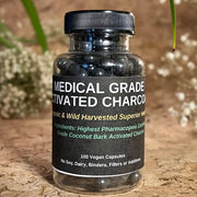 TBE Herbs Total Body Enhancement Herbs  Activated Charcoal Medical Grade  - 100 Vegan Capsules