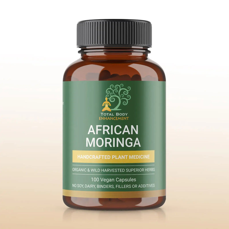 African Moringa Leaf Vegan Capsules | TBE Herbs 