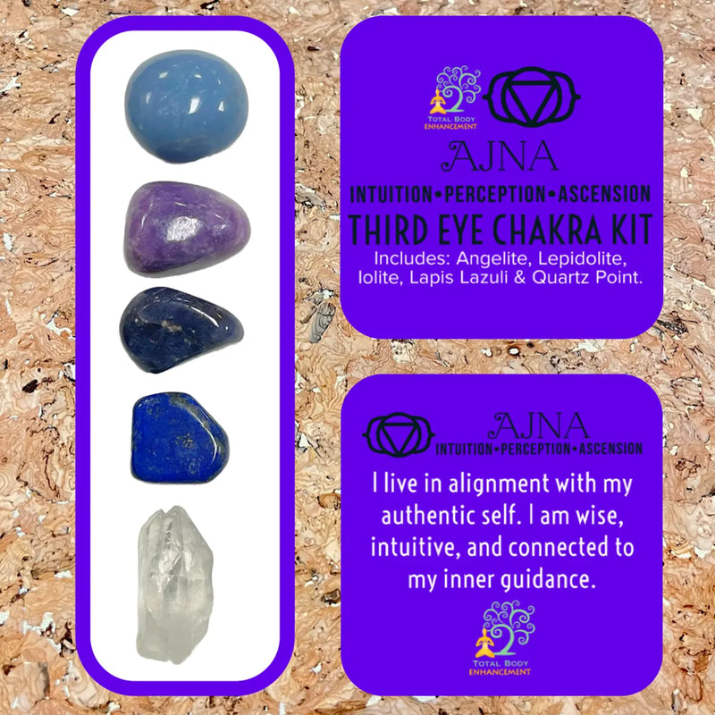 TBE Herbs Total Body Enhancement Herbs - Ajna (Third Eye) 6th Chakra Kit