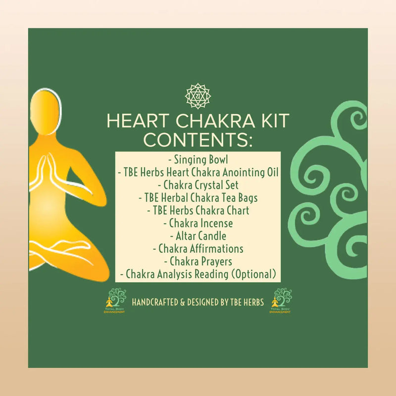 TBE Herbs Total Body Enhancement Herbs - Anahata (Heart) 4th Chakra Kit