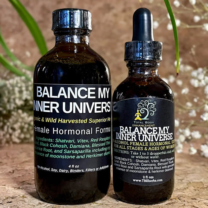 Total Body Enhancement Herbs - Balance My Inner Universe Extract 2 and 4 fluid ounces bottles