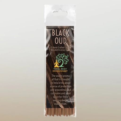 TBE Herbs Total Body Enhancement Herbs - Black Oud Incense Sticks 13 handmade blended sticks