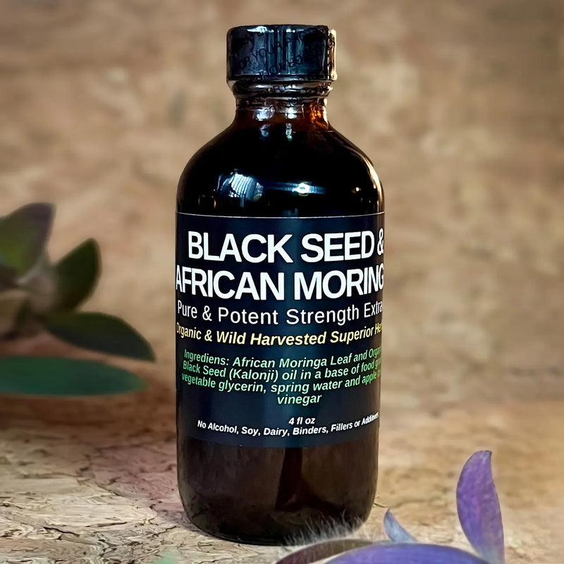 TBE Herbs Total Body Enhancement Herbs - Black Seed and African Moringa Liquid Extract, 4 fluid ounces