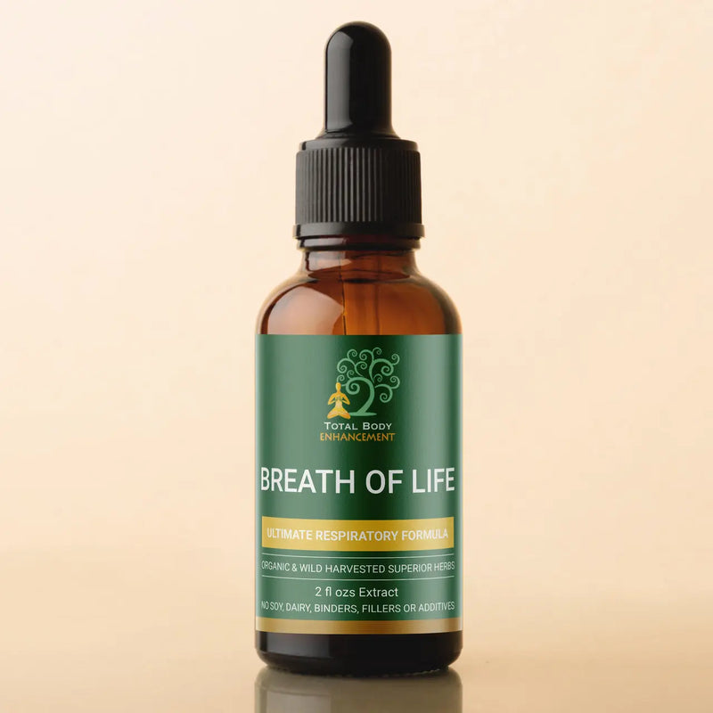 TBE Herbs Total Body Enhancement Herbs, Breath of Life (Respiratory Formula) Extract 2 fluid ounces