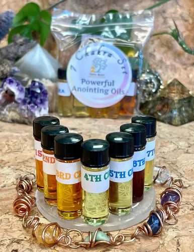 7 Chakra Anointing Oils TBE Herbs