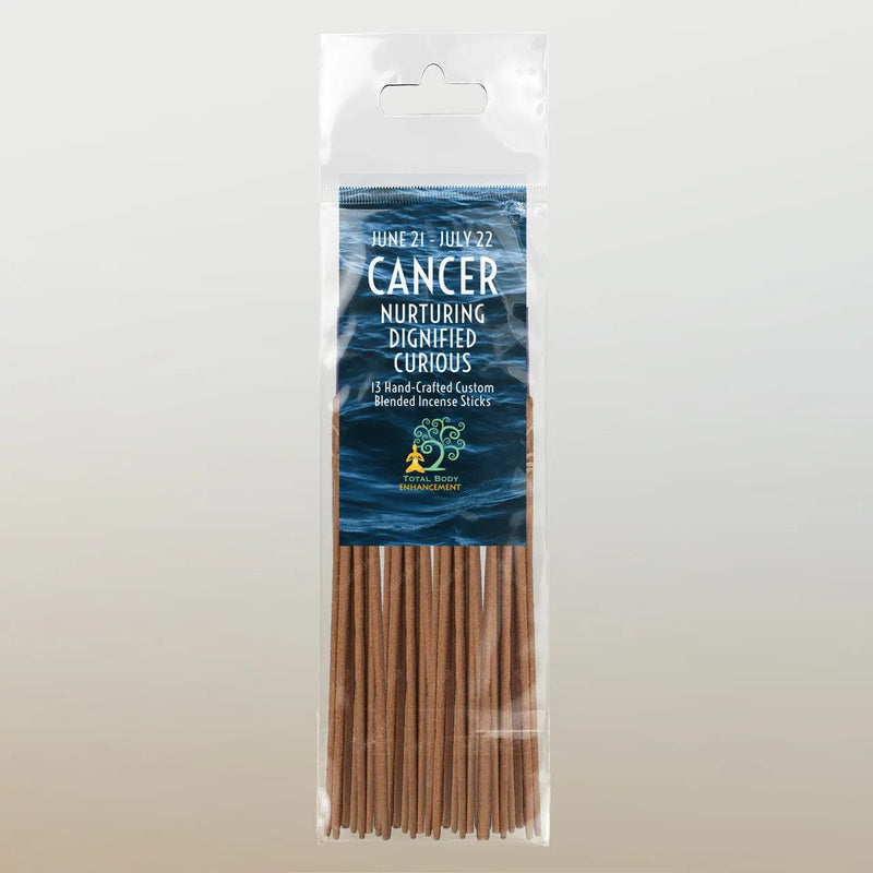 TBE Herbs Total Body Enhancement Herbs - Cancer Astrology Incense 13 handmade blended sticks