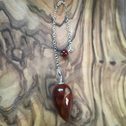 TBE Herbs Total Body Enhancement Herbs - Carnelian Pendulum
