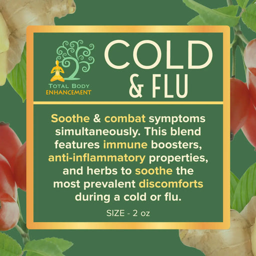 TBE Herbs Total Body Enhancement Herbs - Cold and Flu Herbal Blend - 2 ounces