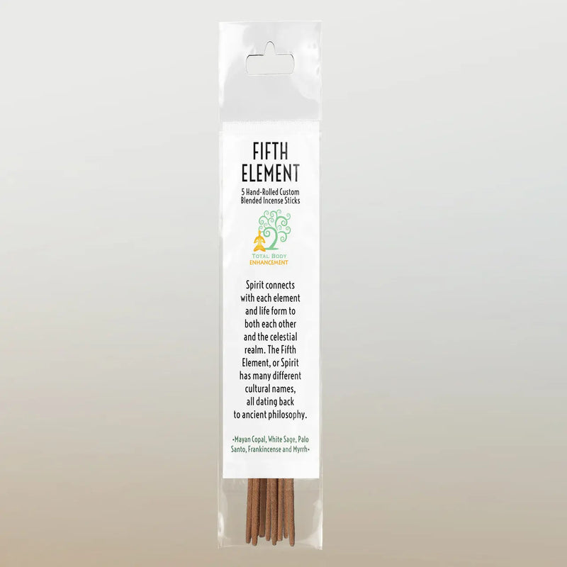 TBE Herbs Total Body Enhancement Herbs - Fifth Elements Resin Incense Sticks 5 handmade blended sticks