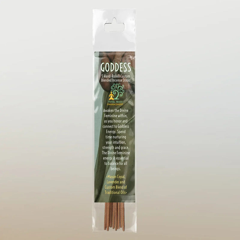 TBE Herbs Total Body Enhancement Herbs - Goddess Resin Incense Sticks 5 handmade blended sticks