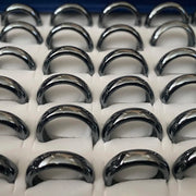 Total Body Enhancement Herbs - Hematite Flat Ring - 6mm Domed