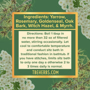 TBE Herbs Total Body Enhancement Herbs - Herbal Sitz Bath Blend - 2 ounces