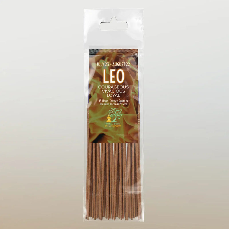 TBE Herbs Total Body Enhancement Herbs - Leo Astrology Incense 13 handmade blended sticks