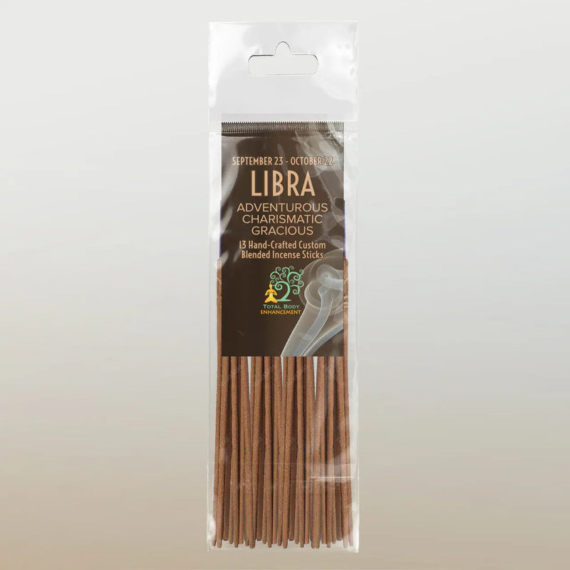 TBE Herbs Total Body Enhancement Herbs - Libra Astrology Incense 13 handmade blended sticks