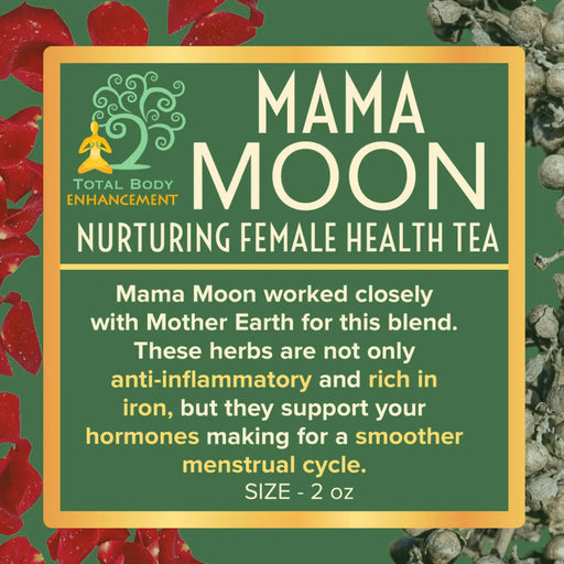 TBE Herbs Total Body Enhancement Herbs - Mama Moon Nurturing Female Tea Blend - 2 ounces