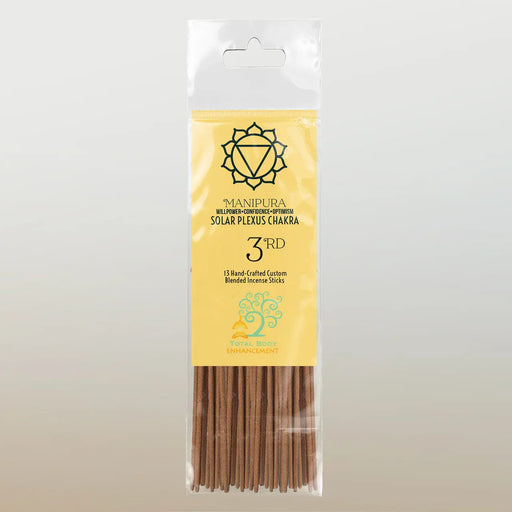 TBE Herbs Total Body Enhancement Herbs - Manipura (Solar Plexus) 3rd Chakra Incense Sticks 13 handmade blended sticks