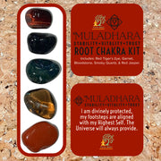 TBE Herbs Total Body Enhancement Herbs - Muladhara (Root) 1st Chakra Kit Stones