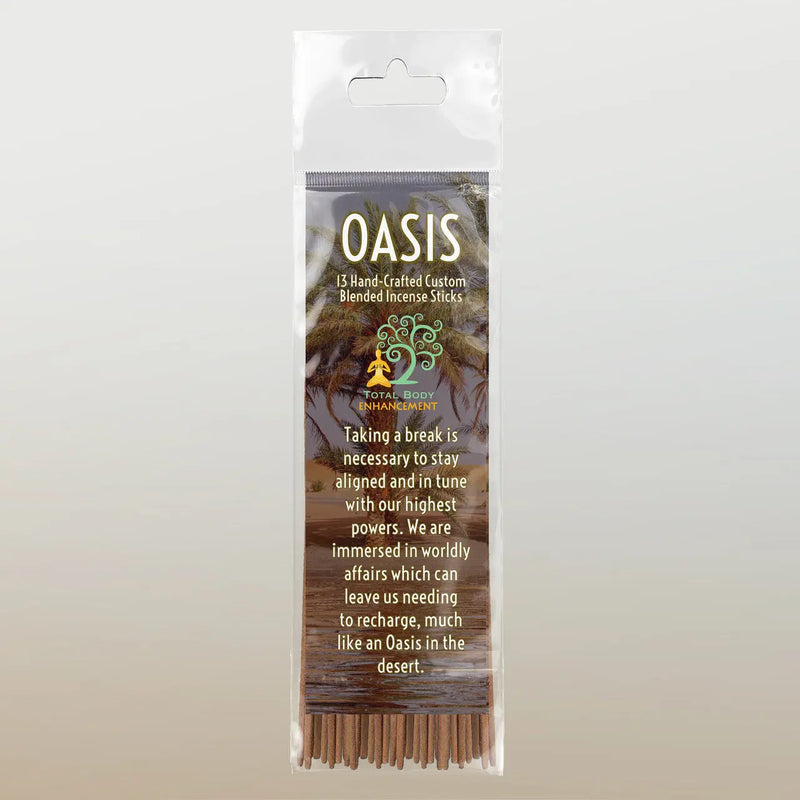 TBE Herbs Total Body Enhancement Herbs - Oasis Incense Sticks 13 handmade blended sticks