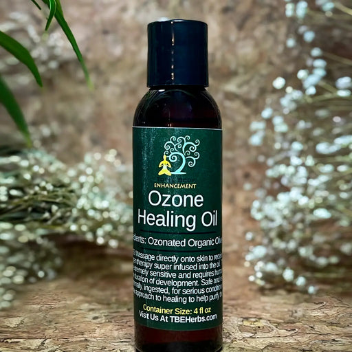 Total Body Enhancement Herbs - Ozonated Organic Olive Oil - 4 fluid ounces