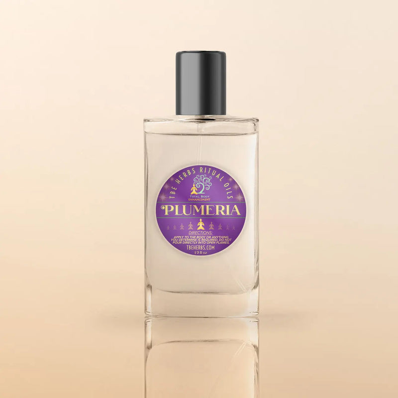 Total Body Enhancement Herbs - Plumeria Ritual Oil - 1/2 fluid ounces