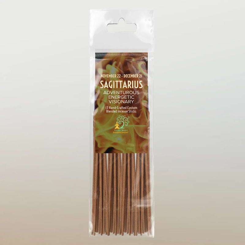 TBE Herbs Total Body Enhancement Herbs - Sagittarius Astrology Incense 13 handmade blended sticks