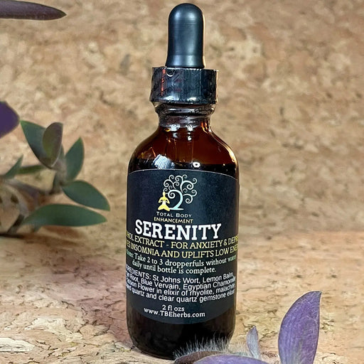 TBE Herbs Total Body Enhancement Herbs - Serenity Formula Extract - 2 fluid ounces