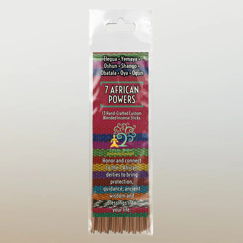 TBE Herbs Total Body Enhancement Herbs - Seven African Powers Incense Sticks 13 handmade blended sticks
