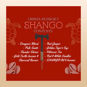 TBE Herbs Total Body Enhancement Herbs - Shango Orisha Altar Set