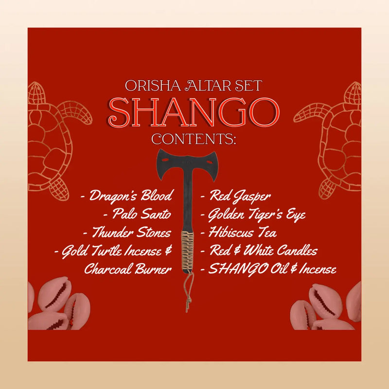 TBE Herbs Total Body Enhancement Herbs - Shango Orisha Altar Set